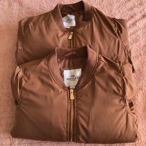 MAREZZI COUTURE Zip up puffer jackets (two)